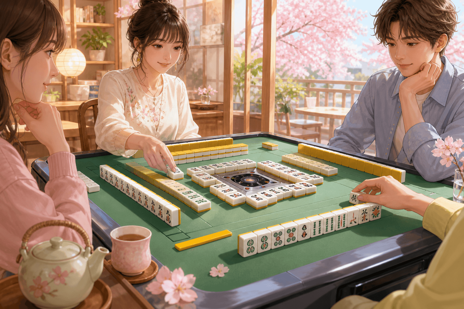 Riichi Mahjong table