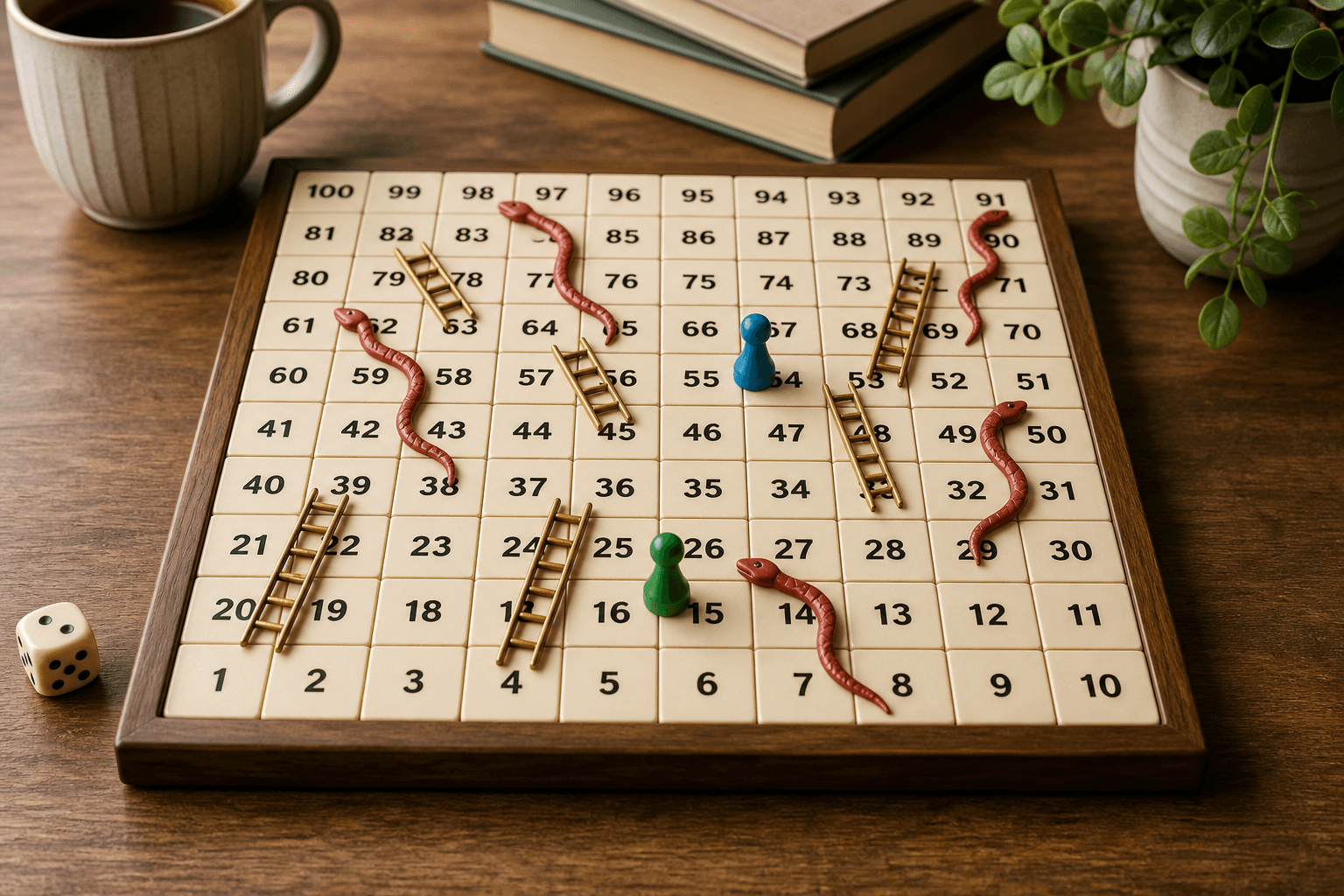 Snakes and Ladders table